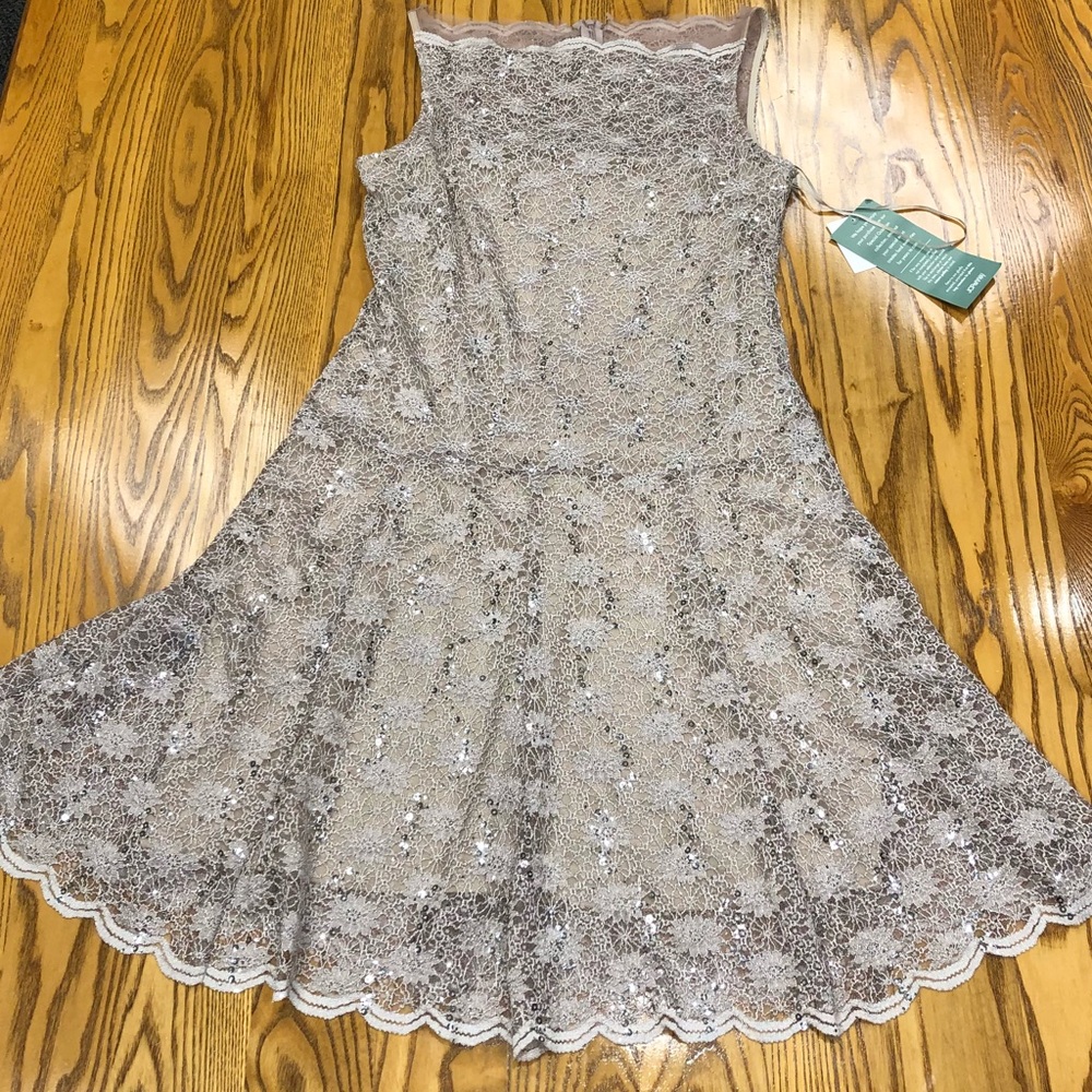 NWT sequin lace cocktail dress